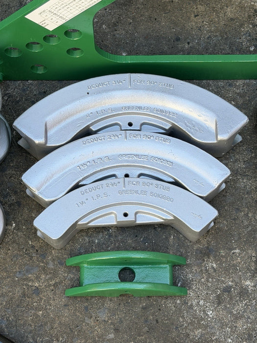 Greenlee 777 1/4 - 4 inch Rigid Hyd. Pipe Conduit Bender With Electric Hyd. Pump