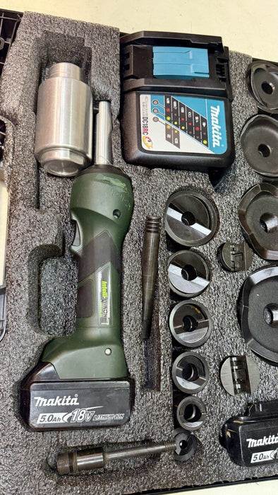 Greenlee LS100X Intelli-Punch 11-Ton Hydraulic Knockout Punch Set 1/2" - 4" #19