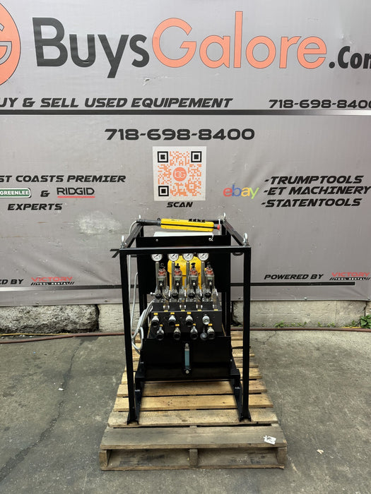 Enerpac SFP-404SJ Electric Hydraulic Pump 10,000 PSI 4 Outlets 10 Gal 460V