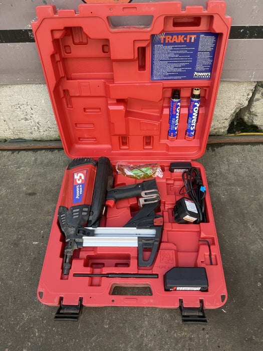 Powers Trak-It C5 Gas Operated Fastening System Kit w/ Case & Accessories