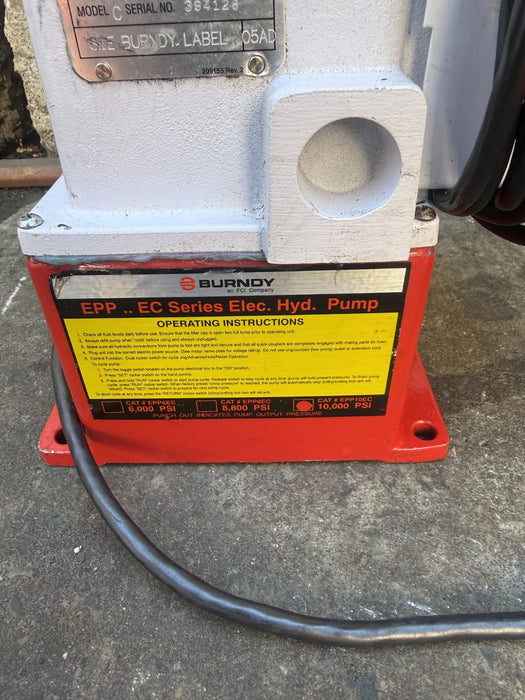 Burndy EPP-10EC Series Hyd Electric Pump 10k psi with Y46 Crimper.  Great Shape.