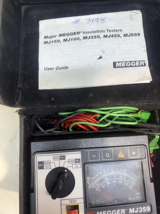 AVO Megger MJ359 Hand Crank Insulation & Continuity Tester.  Works Fine.