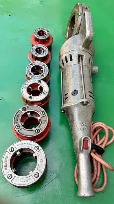 Ridgid 700 Pipe Threader Threading Machine & 12R Die Set 1/2” - 2” Excellent #3