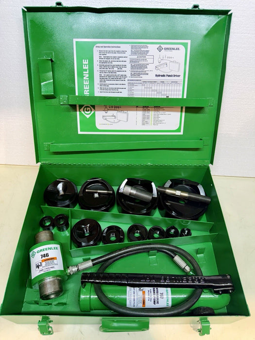 Greenlee 7310SB Slug Buster Knockout Punch Set 1/2 “- 4" Conduit Refurbished BG7