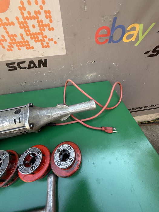 Ridgid 700 Pipe Threader Threading Machine & 12R Die Set 1/2 to 2" Works Great!