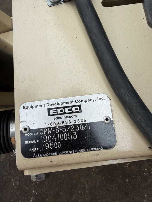 Edco CPM-8 Concrete Scarifier Grinder Electric Motor Works Fine Mint Shape 220V