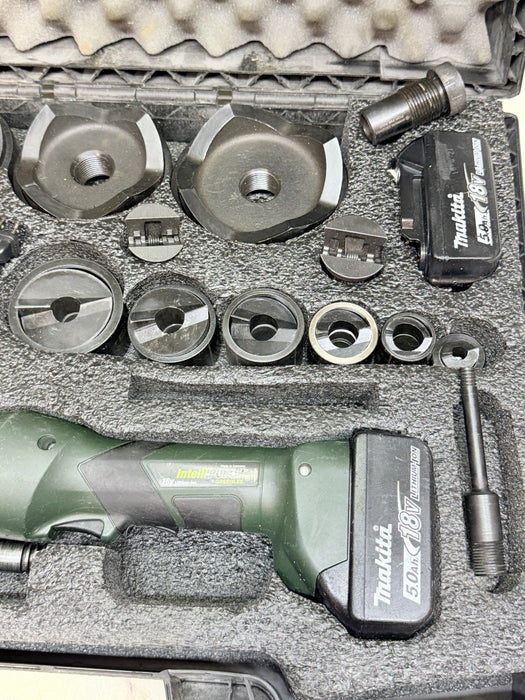 Greenlee LS100X Intelli-Punch 11-Ton Hydraulic Knockout Punch Set 1/2" - 4" #21
