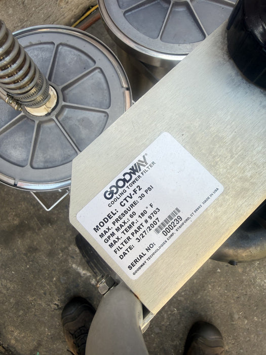 GOODWAY CTV-F2 and CTV-150O TOWERVAC Cooling Tower Vacuum Filter System.  Mint