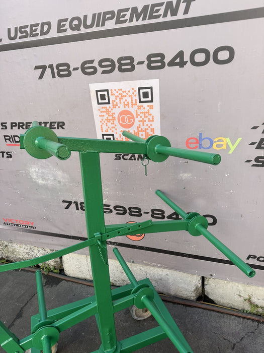 GREENLEE 910 9 SPOOL WIRE DISPENSER ASSEMBLY CART #6