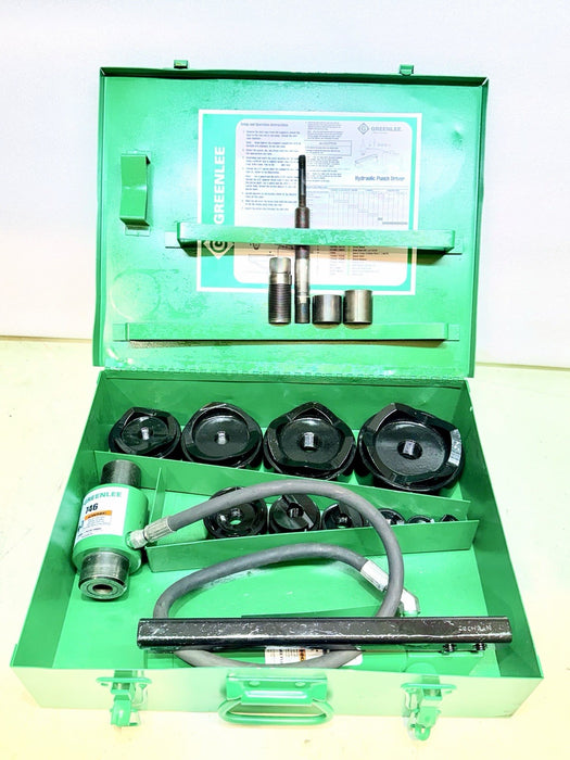Greenlee 7310 Slug Buster KO  Knockout Punch Set 1/2"-4" + Current  Ram & Pump