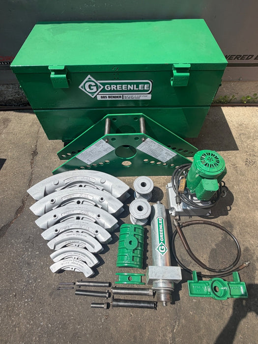 Greenlee 885 Hydraulic Pipe Bender 1-1/4”-5” Rigid GREAT SHAPE