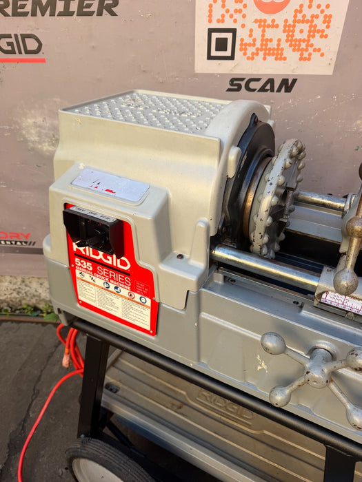 2018 RIDGID 535 V3 Pipe Threading Machine w/ Universal Cart & 811A Dies ET5