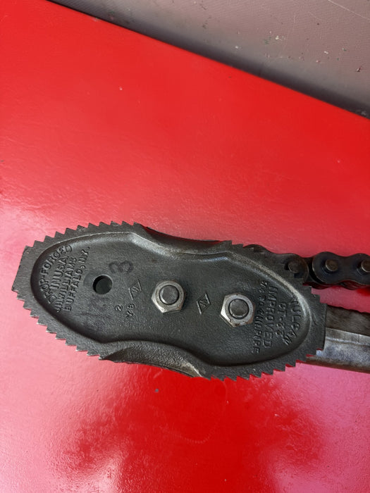 Vintage Vulcan Chain Pipe Wrench Williams & Co USA Plumber Armstrong 3/4-4 inch