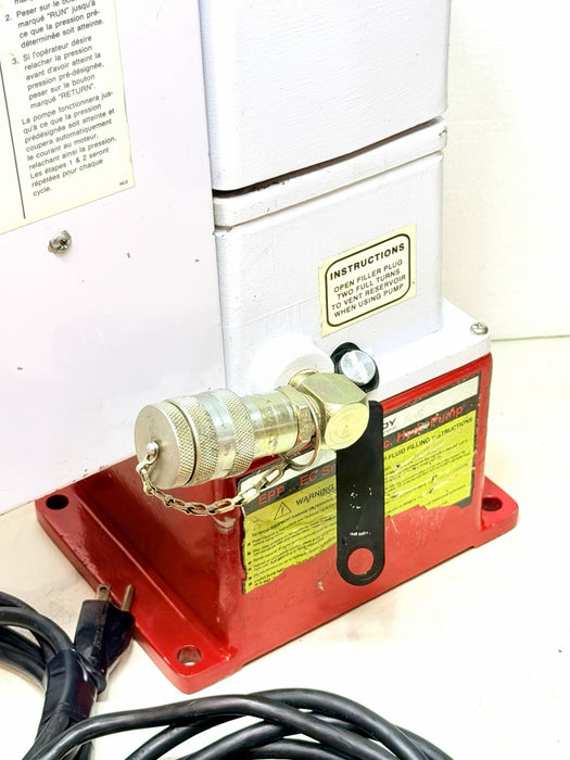 Burndy EPP-10EC Series Hyd Electric Pump 10k psi + Case & Hose Crimper Mint! BG9