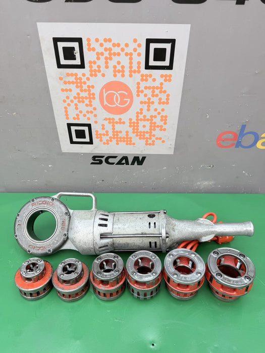 Ridgid 700 Pipe Threader Threading Machine & 12R Die Set 1/2” - 2” Excellent #2