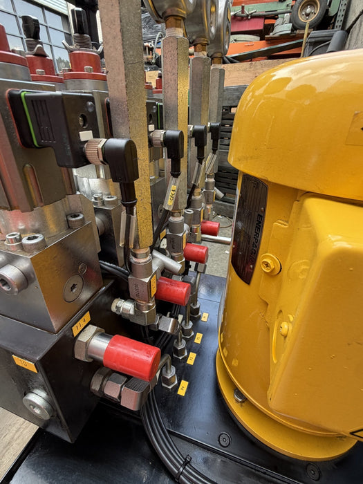 Enerpac SFP-404SJ Electric Hydraulic Pump 10,000 PSI 4 Outlets 10 Gal 460V