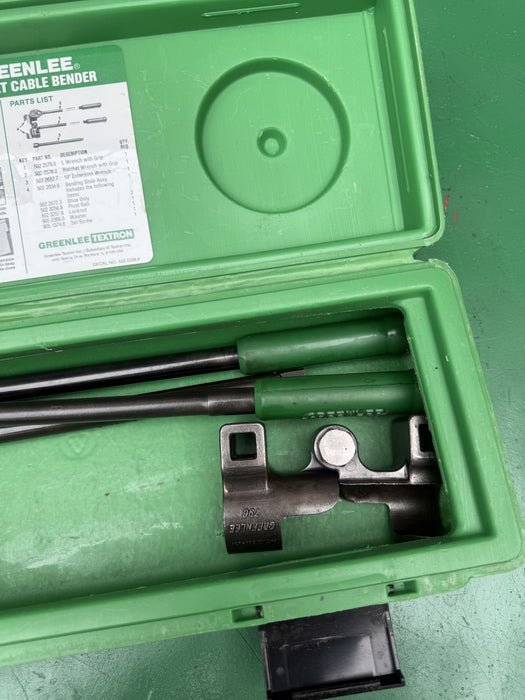 Greenlee 796 Ratchet Cable Bender W/Case  #2