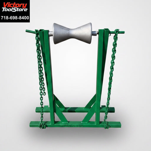 McElroy Mfg Large 48” Heavy Duty Pipe Support Roller Stand USA Made #2
