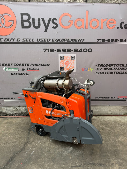 2018 Husqvarna FS-5000D 26" Walk Behind Concrete Saw 306 Hrs MINT FS5000D VIDEO
