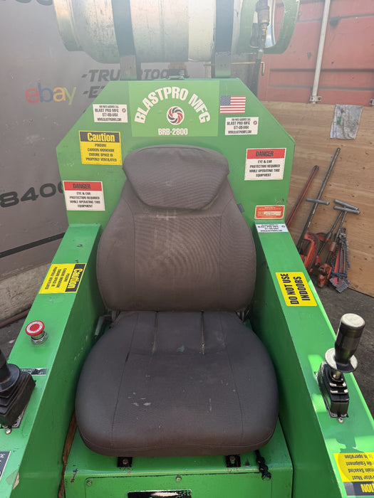 BlastPro BRB-2800 Propane Ride on Floor Scraper Video great condition