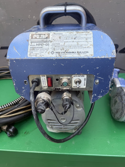 Nitto Kohki HS11-1624 50 ton Hydraulic Punch and HPD-05  Pump.  Works Fine.