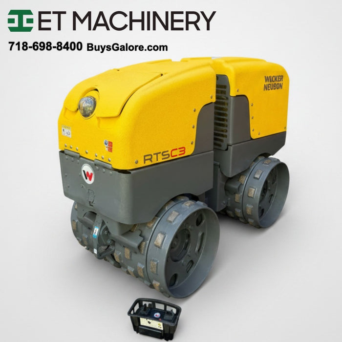 2019 Wacker Neuson RTSC3 Remote-Controlled Trench Roller| Raptor Lined | 400 HRS