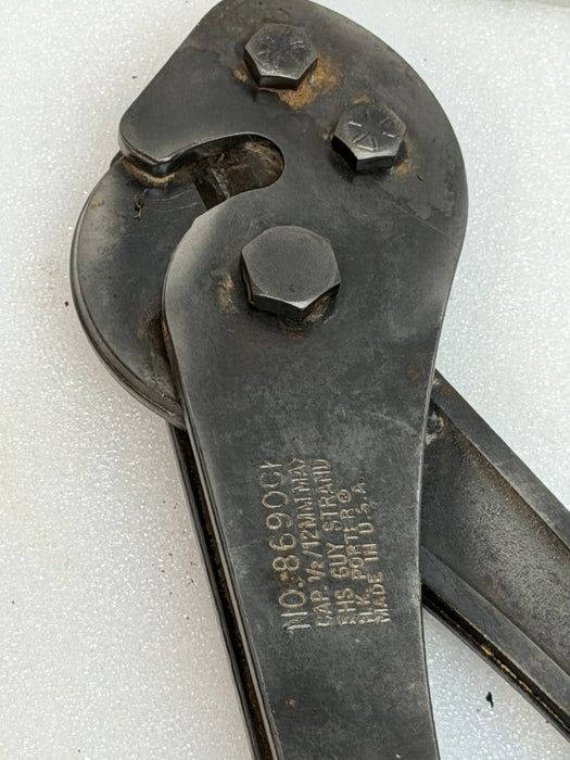 HK Porter HKP 8690CK Ratchet-type 1/2" Guy Strand, Cable, Bolt Cutter BG3