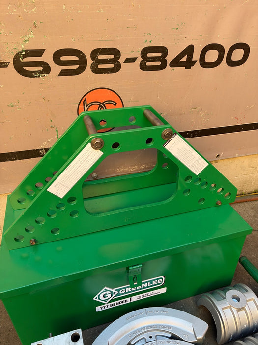 Greenlee 777 Portable Hydraulic Conduit Bender Set 1-1/4" to 4" Rigid