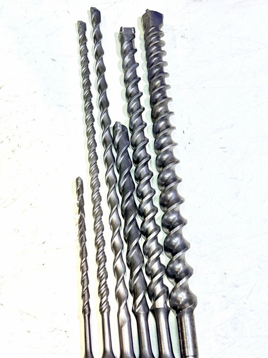 6 Spline Drive 3/8, 1/2, 5/8 7/8 1”, 1-1/4” Concrete Rotary Hammer Drill Bits #2