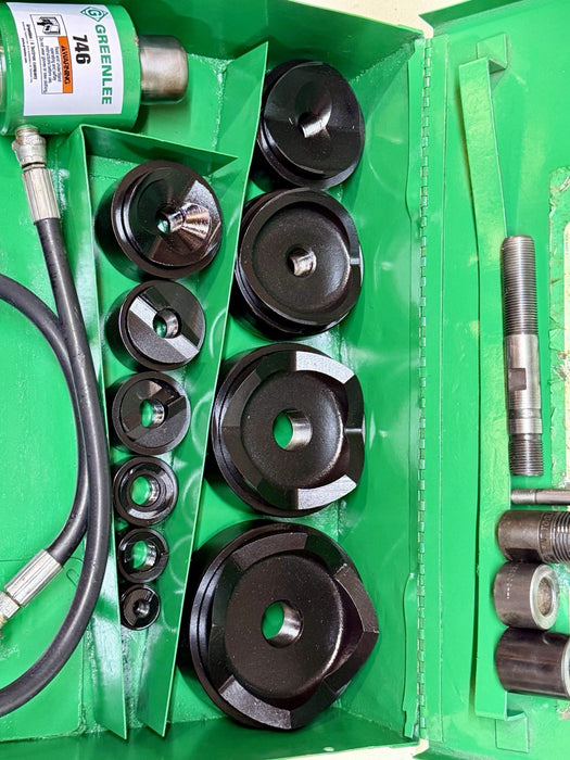 Greenlee 7310SB Slug Buster KO Knockout Punch Set 1/2" - 4" , 767 Pump & Box BG5
