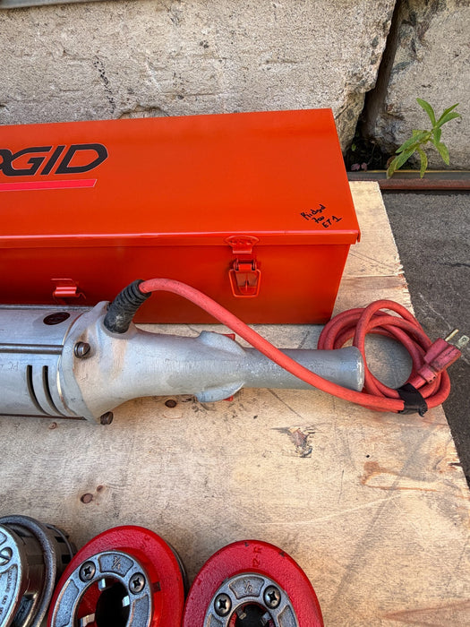 Ridgid 700 Pipe Threader Machine With 1/2"-2" Dies & Box #1