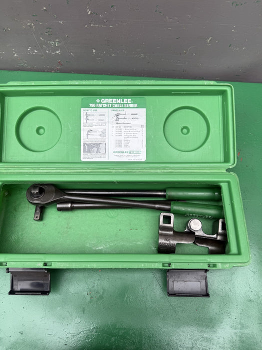 Greenlee 796 Ratchet Cable Bender W/Case  #2