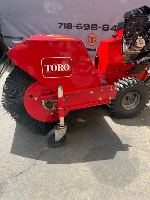 TORO 36" Walk-Behind Rotary Broom Kohler 208cc Power Steering Commercial #4