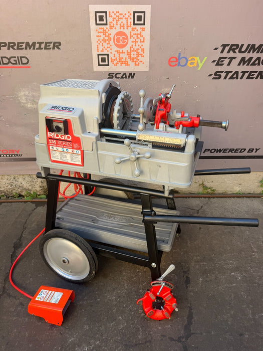 2024  RIDGID 535 V3 Pipe Threading Machine w/ Universal Cart & 811A Dies ET2