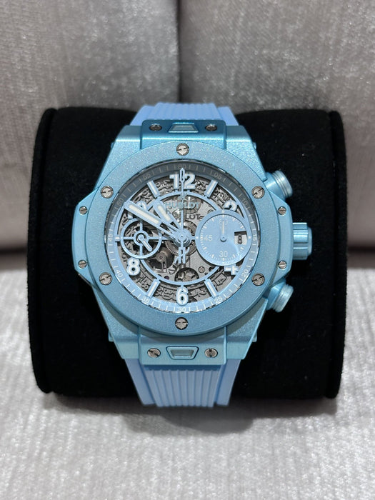 Hublot Big Bang Unico Summer 42mm Limited Edition in Turquoise Blue - Full Set