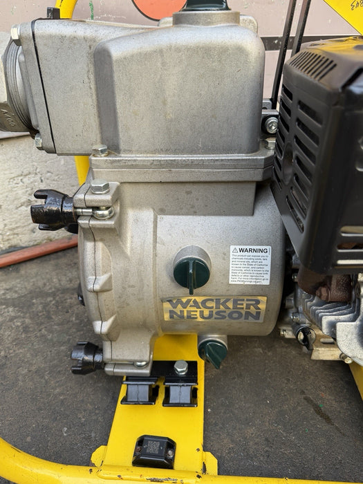 2021 Wacker Neuson PT4A 4" Portable Self-Priming Trash Water Pump Honda