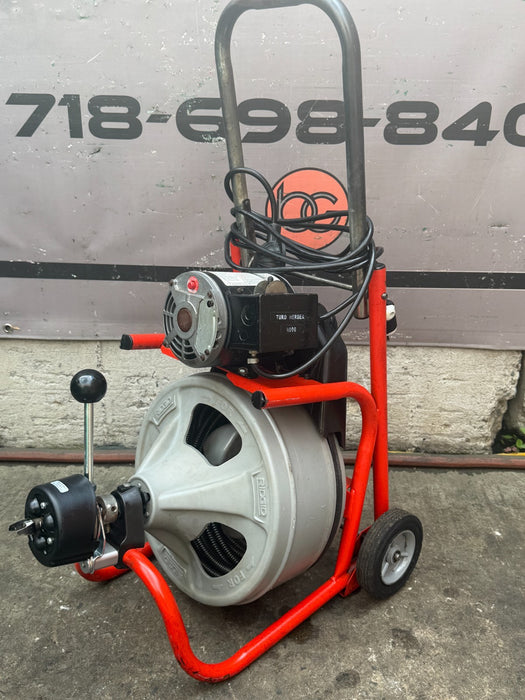 RIDGID K-400 Auto Feed Drain Cleaner Snake Auger Machine #1 C-45IW 1/2"x75' #1