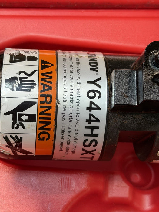 Burndy Y644HSXT Hydraulic Manual Operated Crimper Dieless Crimping Crimp Tool