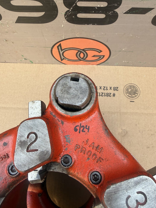 Ridgid 141 Pipe Threader Receding Geared Threading Machine, 2 1/2”-4” Jam Proof