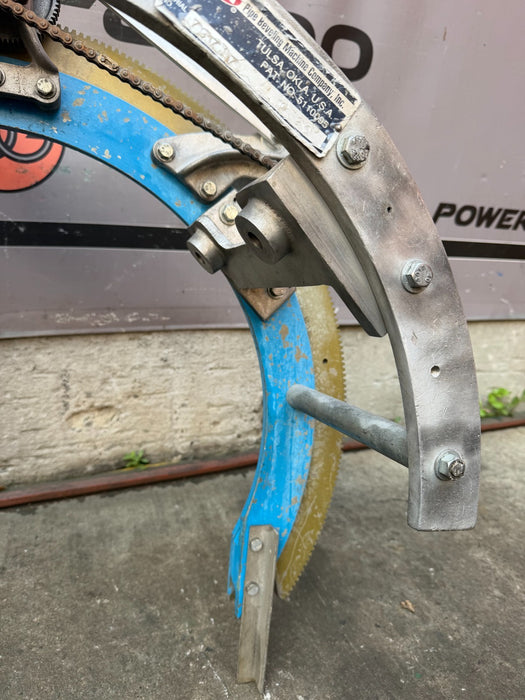 H & M #3 Aluminum C-20 Pipe Beveling Machine 12-20" Lightweight w/ Torch Holder
