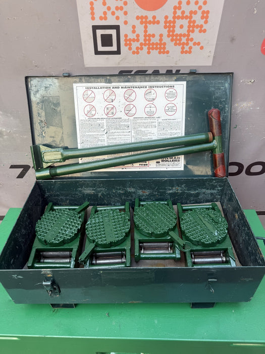 Hilman Rollers, KRS-15-SLD, Steel FT Series Deluxe Kit, 15 Ton Capacity