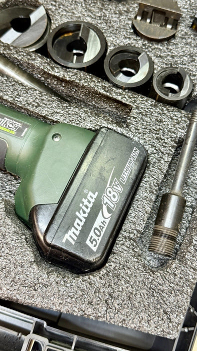 Greenlee LS100X Intelli-Punch 11-Ton Hydraulic Knockout Punch Set 1/2" - 4" #19