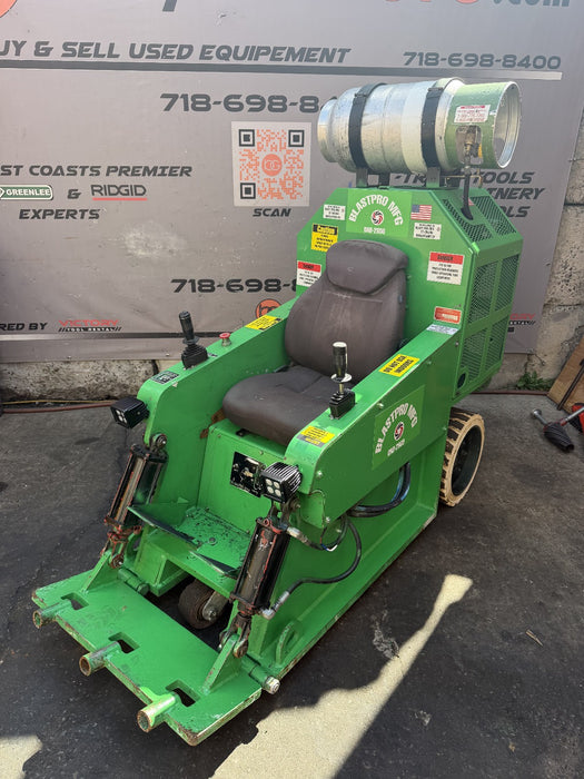 BlastPro BRB-2800 Propane Ride on Floor Scraper Video great condition