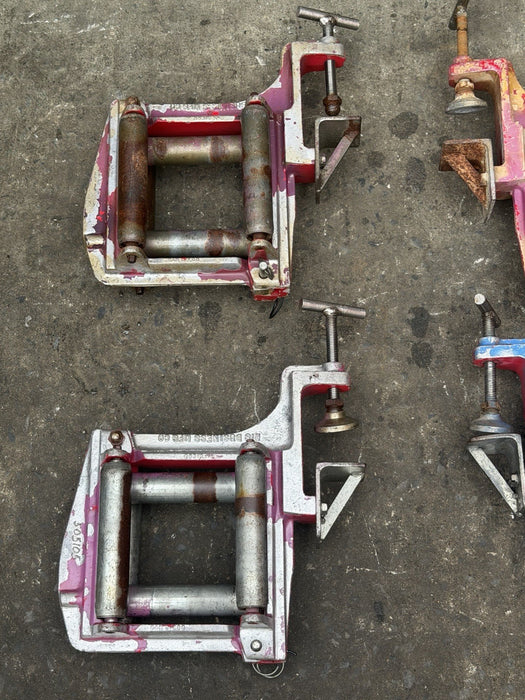 4 Clamp-on Tray Rollers HB1A-6" His Business mfg. 6” 4 Sided Roller Set Of 4