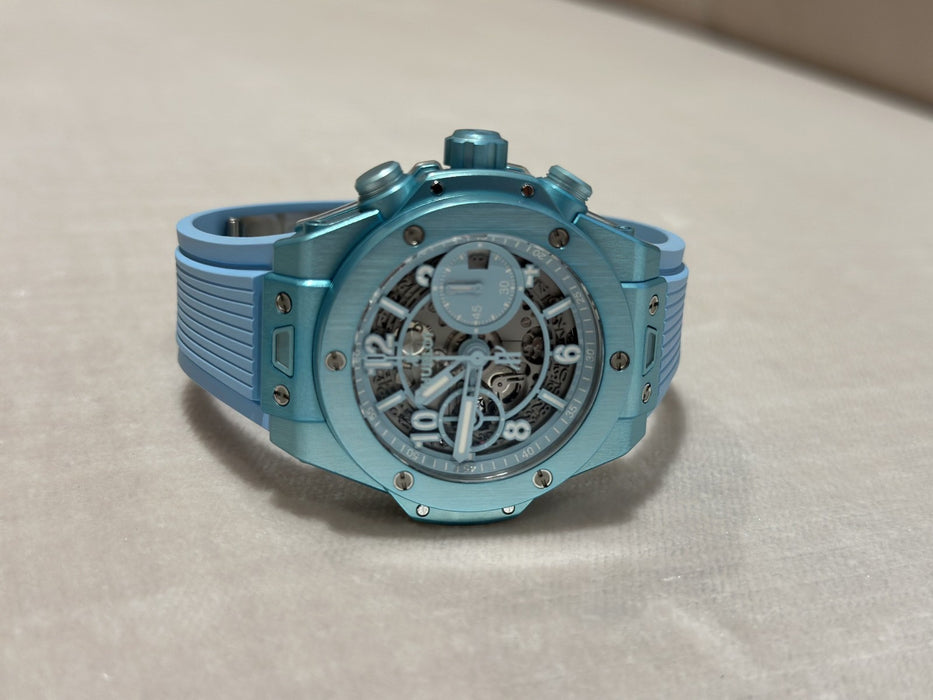 Hublot Big Bang Unico Summer 42mm Limited Edition in Turquoise Blue - Full Set