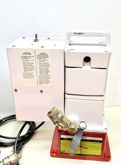 Burndy EPP-10EC Series Hydraulic Electric Pump 10k Psi + Case & Hose Crimper BG7