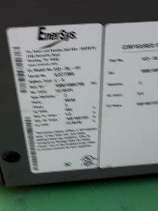 ENERSYS EI3-HL-4Y Enforcer IMPAQ Forklift Battery Charger 480V 3PH + Cables #11