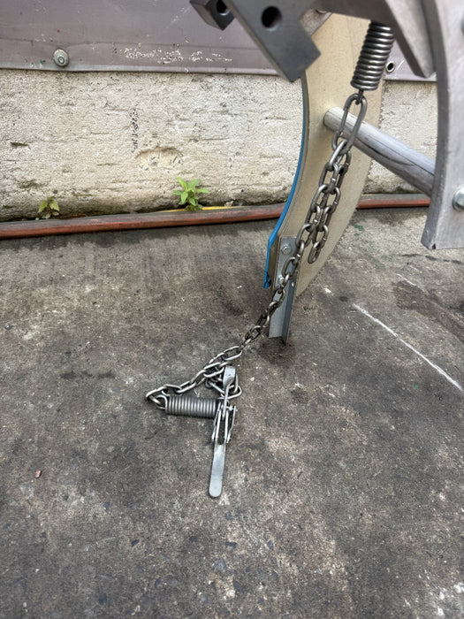 H & M Pipe Beveling Machine 12"-20" w/ Chain Dogs Torch Holder.  Nice Shape. #2