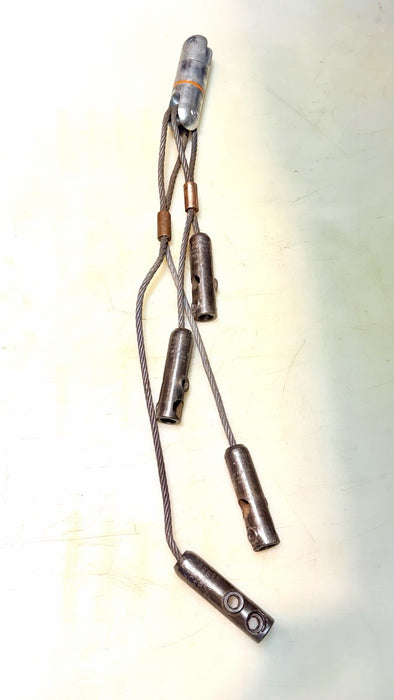 Greenlee 624 Four Clamp Cable Pulling Grip With Clevis Swivel For Cable Puller