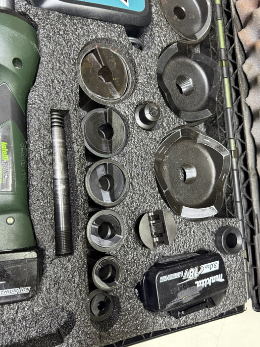 Greenlee LS100X Intelli-Punch 11-Ton Hydraulic Knockout Punch Set 1/2" - 4" #15